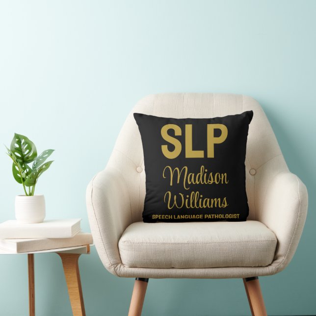 Personalisiertes Geschenk des SprachPathologen Kissen (Stuhl )