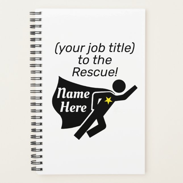 Personalisiertes Geschenk des Superhero Coworker O Planer (Vorderseite)
