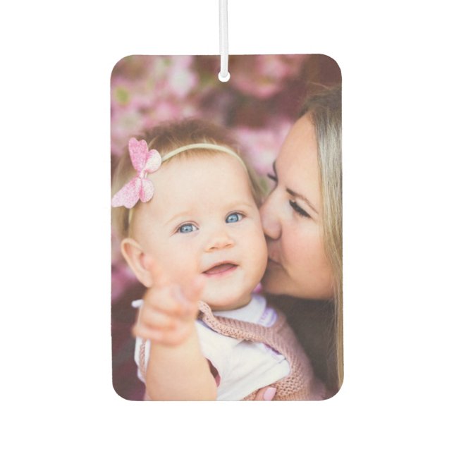 personalisiertes Geschenk, familiäres Foto Maßgesc Autolufterfrischer (Vorderseite)
