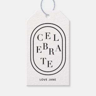 Personalisiertes Geschenk "feiern" Geschenkanhänger