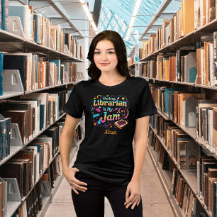 Personalisiertes Geschenk für Bibliothekare Tri-Blend Shirt