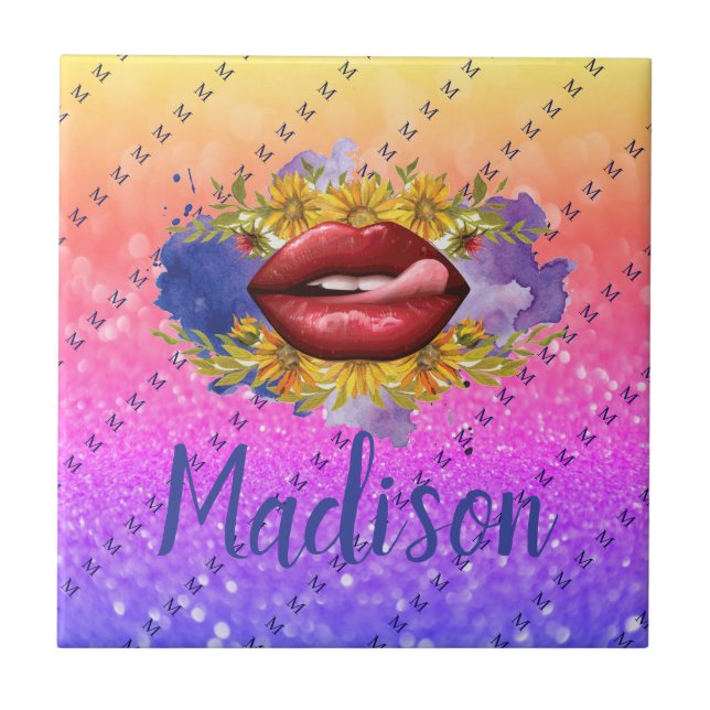 Personalisiertes Geschenk für Bridesmaid, Hochzeit Fliese (Vorderseite)