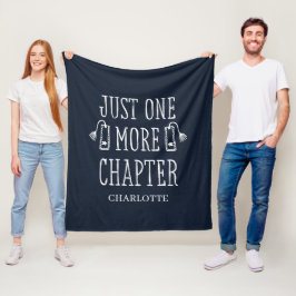 Personalisiertes Geschenk für Bücherliebhaber mit Fleecedecke