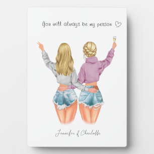 Personalisiertes Geschenk für den besten Freund -  Fotoplatte