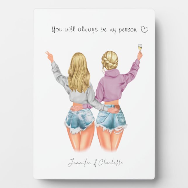 Personalisiertes Geschenk für den besten Freund -  Fotoplatte (Vorderseite)