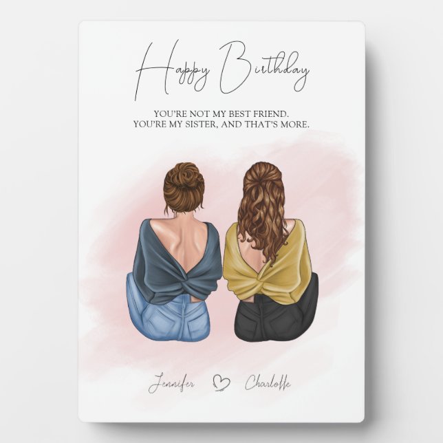 Personalisiertes Geschenk für den besten Freund -  Fotoplatte (Vorderseite)