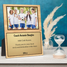 Personalisiertes Geschenk für den Coach mit Teambi Fotoplatte