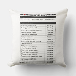 Personalisiertes Geschenk für den Muttertag Kissen