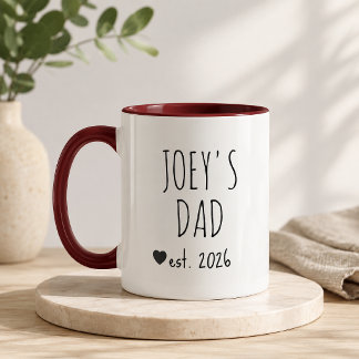 Personalisiertes Geschenk für den neuen Vater vom  Tasse