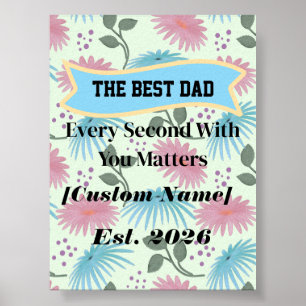 Personalisiertes Geschenk für den Vater Vatertagsg Poster