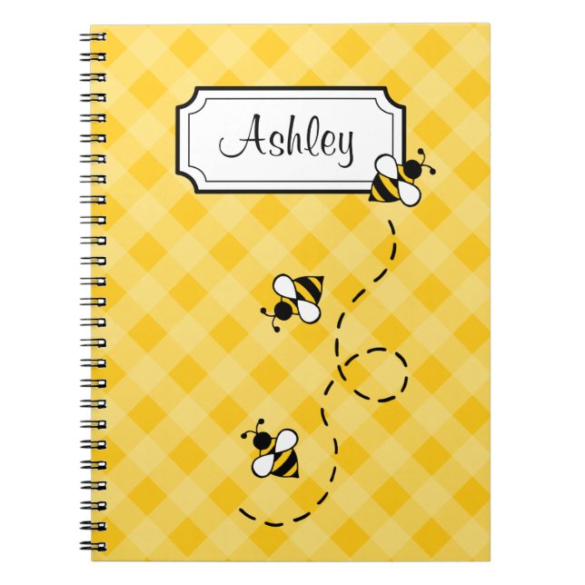 Personalisiertes Geschenk für die Bienenschule Notizblock (Vorderseite)