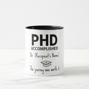Personalisiertes Geschenk für Doktoranden Tasse