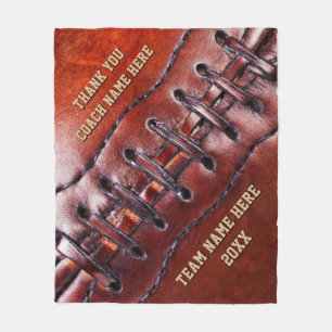 Personalisiertes Geschenk für Football-Trainer, De Fleecedecke