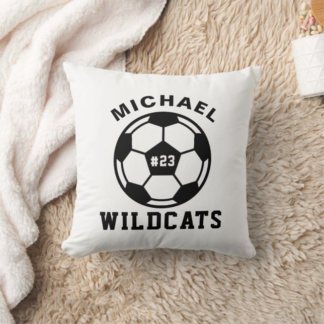 Personalisiertes Geschenk für Fußballspieler Kissen (Decke)