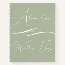 Personalisiertes Geschenk für Hochzeitsrechner mit Notizbuch