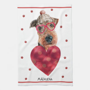 Personalisiertes Geschenk für Hunde Liebhaber zum Geschirrtuch