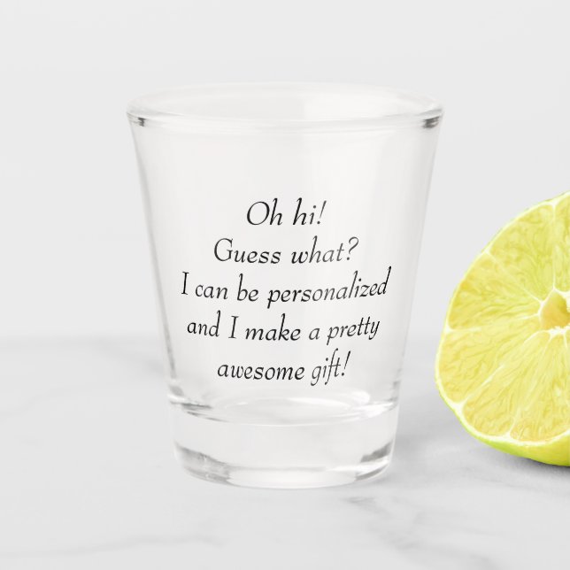 Personalisiertes Geschenk für ihn, Geschenk für si Schnapsglas (Vorderseite)