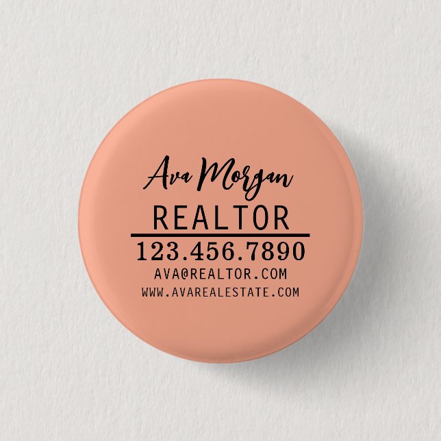 Personalisiertes Geschenk für Immobilienmakler Button (Vorderseite)