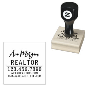 Personalisiertes Geschenk für Immobilienmakler Gummistempel