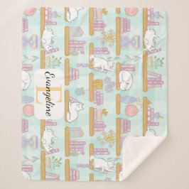 Personalisiertes Geschenk für Katzenliebhaber mit  Sherpadecke