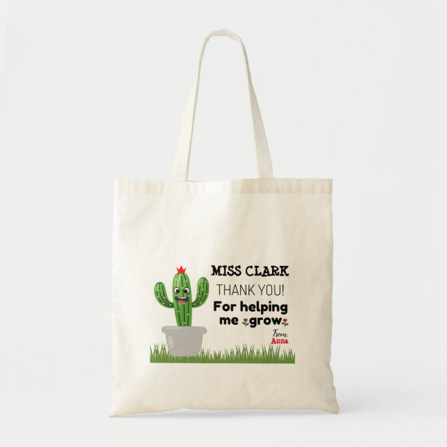 Personalisiertes Geschenk für Lehrer Tote Tasche (Vorne)