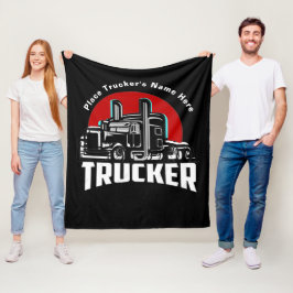Personalisiertes Geschenk für LKW Fleecedecke