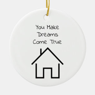 Personalisiertes Geschenk für Makler-Weihnachtsbau Keramik Ornament