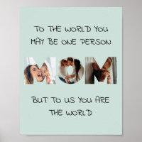 Personalisiertes Geschenk für MAMA Foto-Collage-Dr