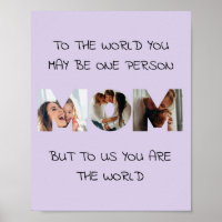 Personalisiertes Geschenk für MAMA Fotocollage-Dru
