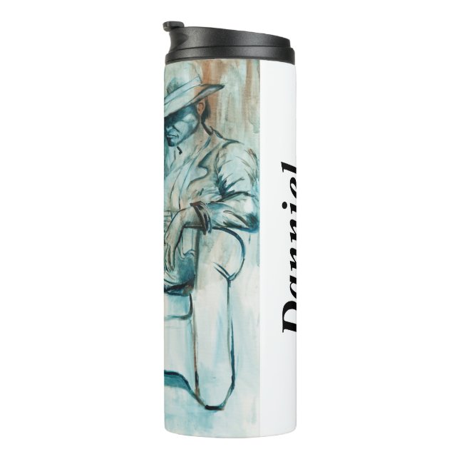 Personalisiertes Geschenk für Männer, Individuelle Thermosbecher (Nach rechts gedreht)