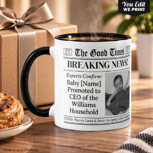 Personalisiertes Geschenk für Neugeborene, Geschen Tasse