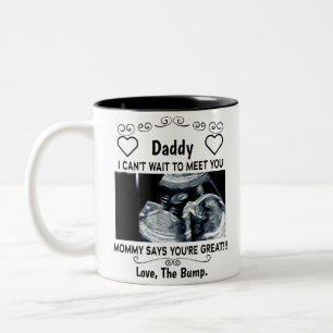 Personalisiertes Geschenk für Neuvater von ungebo Zweifarbige Tasse