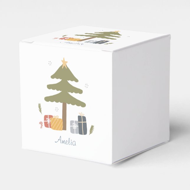 Personalisiertes Geschenk für Nordische Weihnachts Geschenkschachtel (Vorderseite)