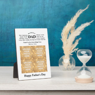 Personalisiertes Geschenk für Papa Fotoplatte