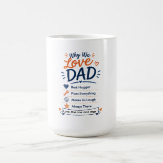 Personalisiertes Geschenk für Papa von den Kindern Verwandlungstasse