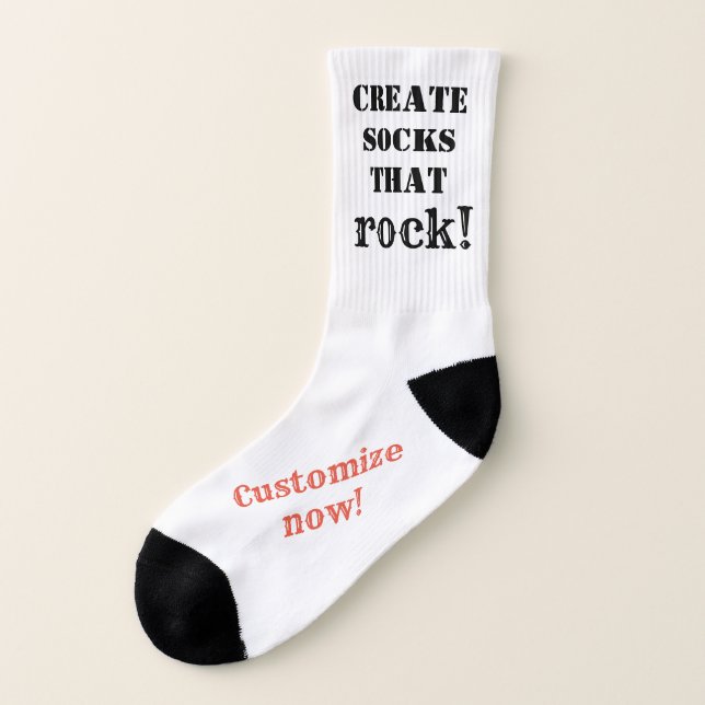 Personalisiertes Geschenk für sie, Geschenk für ih Socken (Links - Außen)