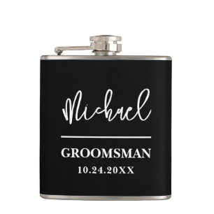 Personalisiertes Geschenk für Trauzeugen und beste Flachmann