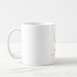 Personalisiertes Geschenk für Yoga Instructor Gold Kaffeetasse