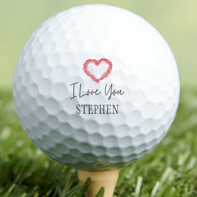Personalisiertes Geschenk "I Liebe You" für Ihn Va Golfball (Von Creator hochgeladen)