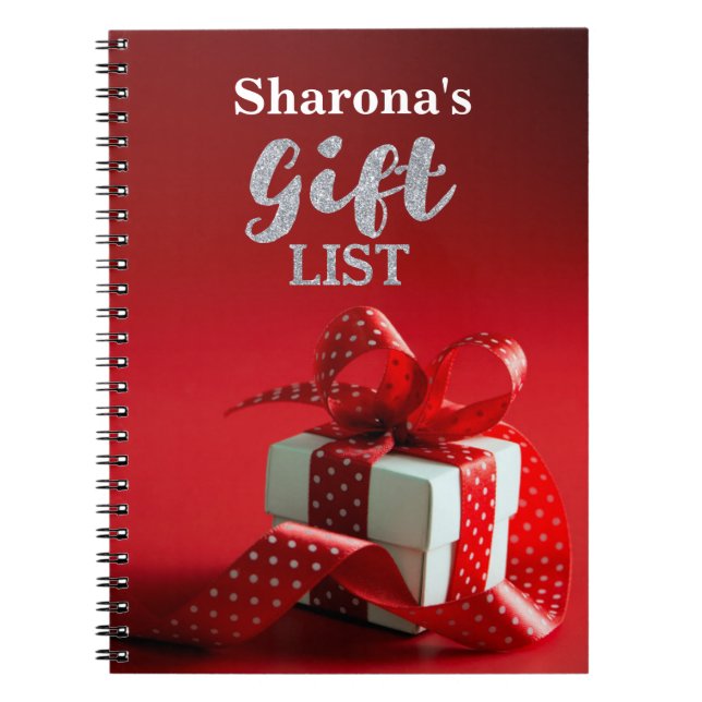 Personalisiertes Geschenk-Listen-Buch Notizblock (Vorderseite)