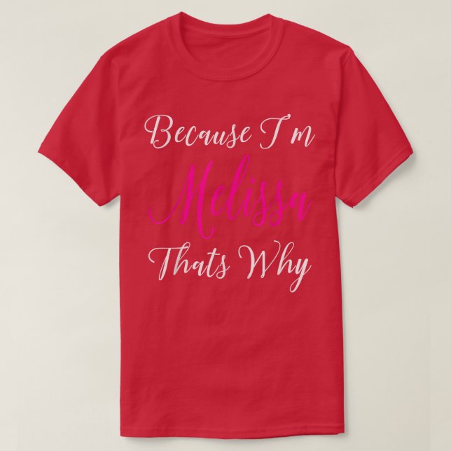 Personalisiertes Geschenk Melissame Eigene Frauen  T-Shirt (Design vorne)
