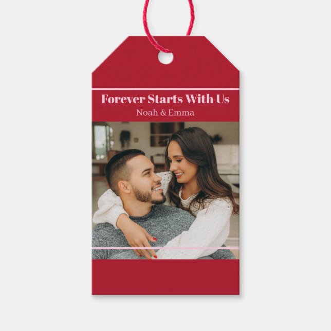 Personalisiertes Geschenk mit Foto und Text - Roma Geschenkanhänger (Vorderseite)
