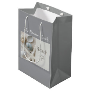 Personalisiertes Geschenk mit Meeresmuscheln für d Mittlere Geschenktüte