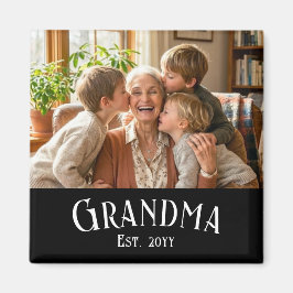 Personalisiertes Geschenk Oma Est Jahr Foto Gesche Magnet