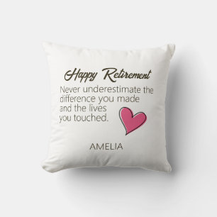 Personalisiertes Geschenk zum glücklichen Ruhestan Kissen