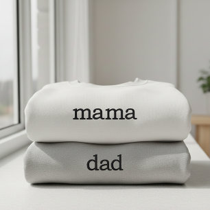 Personalisiertes Geschenk zur Bekanntgabe der Gebu Besticktes Sweatshirt