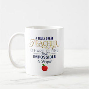 Personalisiertes Geschenk zur Lehrererkennung Kaffeetasse