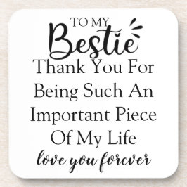 Personalisiertes Geschenkangebot für die beste Fre Getränkeuntersetzer