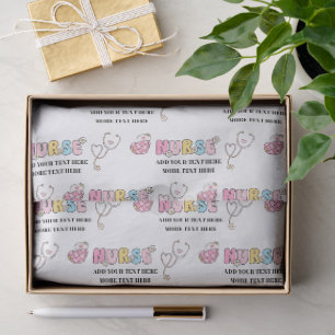 Personalisiertes Geschenkpapier für Krankenschwest Seidenpapier