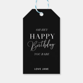 Personalisiertes Geschenkschild "Happy Birthday, Y Geschenkanhänger